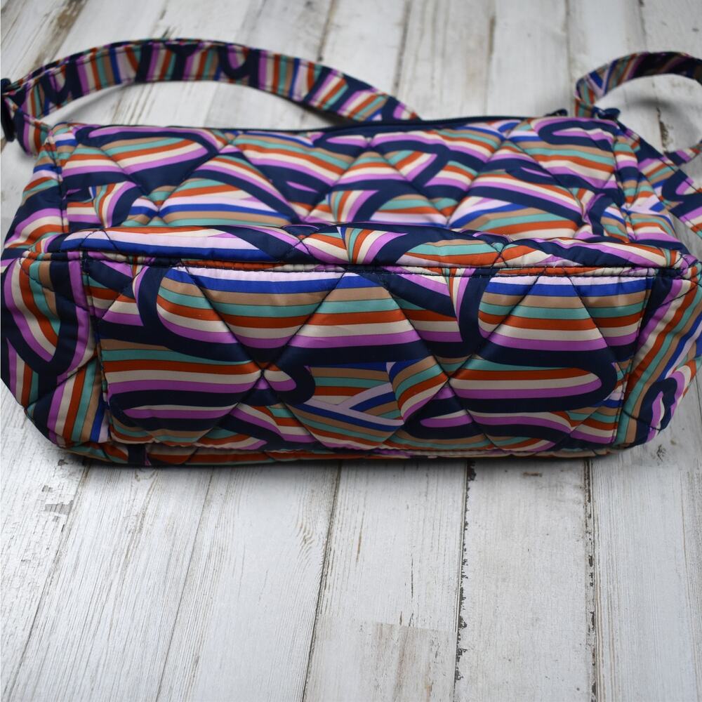 Vera Bradley Ultralight Essential Retro Ribbons Bag & Wallet Crossbody Shoulder - Picture 9 of 12